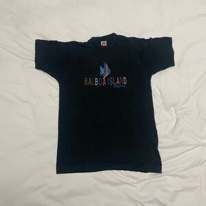 Vintage Fruit of the Loom Embroidered Balboa Island Y2K graphic T-shirt